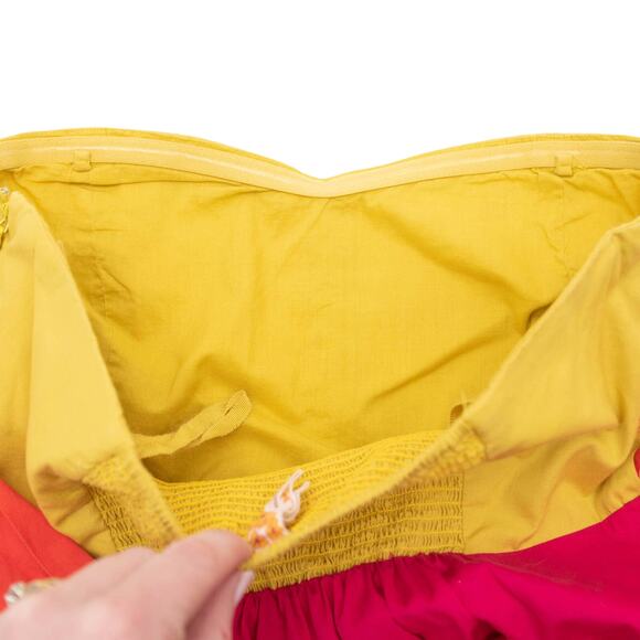 Maeve Anthropologie Hues Color Block Strapless Summer Dress Size 4 - Picture 6 of 12